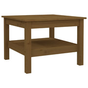 Tavolino da salotto | Tavolino da caff¨¨ | Tavolino da Soggiorno ambra 55x55x40 cm Legno Massello di Pino