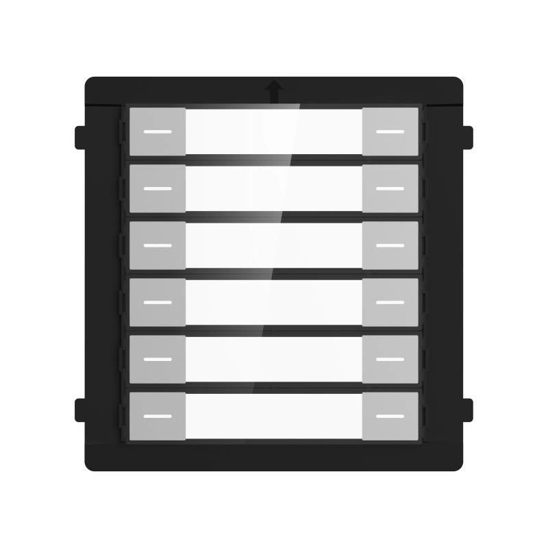Modulo Nametag per videocitofono Hikvision 12 pulsanti