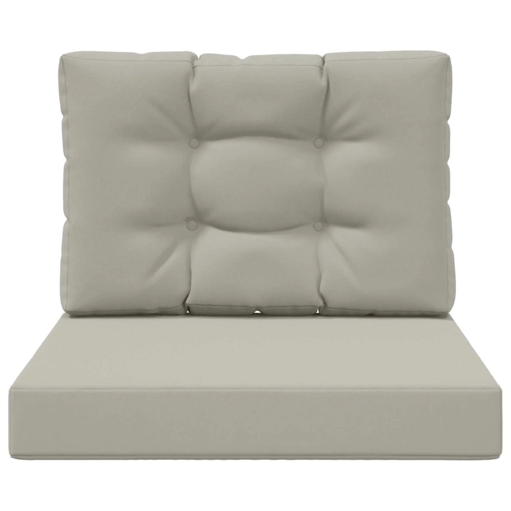Cuscino per divano da esterno 2 pcs Grigio Poliestere
