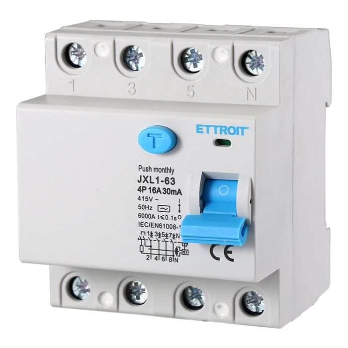 Interruttore Differenziale Puro 4P 16A 30mA 380V