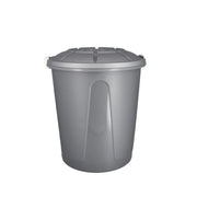 BIDONE MODELLO STELLA 25 LT CON TAPPO E MANICI COLORE ARGENTO