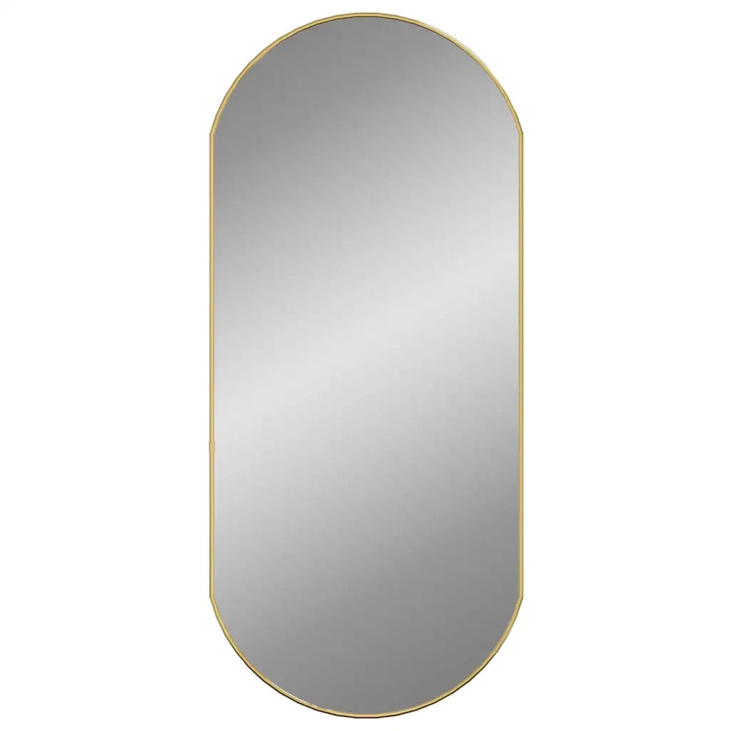 Specchio da Parete Dorato 90x40 cm Ovalecod mxl 119515