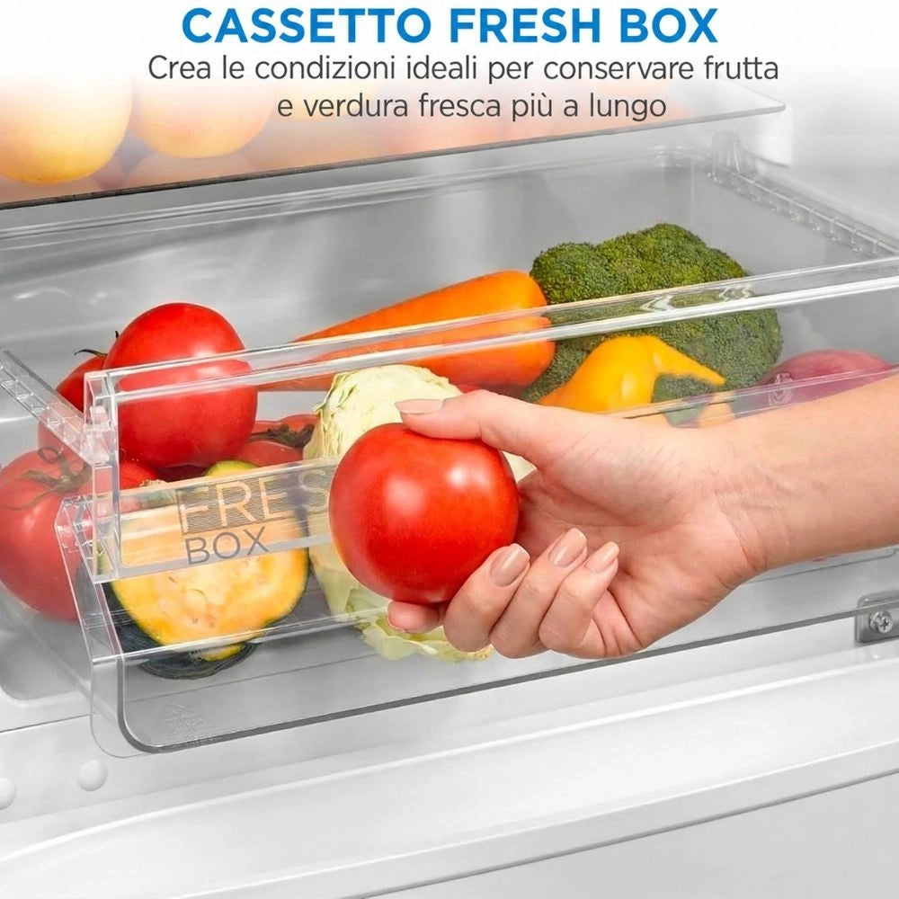 Frigorifero combinato Daya DMCB262MSE 262 litri low frost colore silver classe E