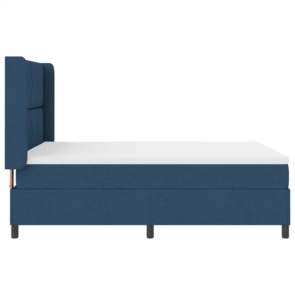 Letto a Sorgente LED con materasso Blu 160 x 200 cm Tessuto 3343580