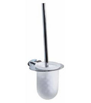 Porta Scopino Bagno Wc Rodi Ottone Cromato E Vetro Bizzotto - Bizzotto