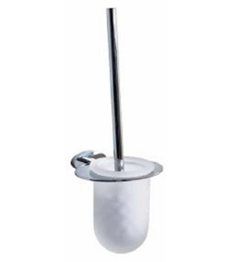 Porta Scopino Bagno Wc Rodi Ottone Cromato E Vetro Bizzotto - Bizzotto