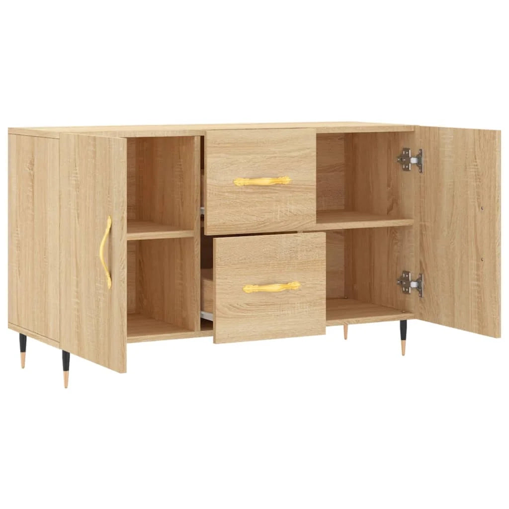 Buffet credenza cassettiera armadio mobile contenitore organizer cucina soggiorno rovere Sonoma 100 x 36 x 60 cm legno ingegnerizzato marrone 02_0031468