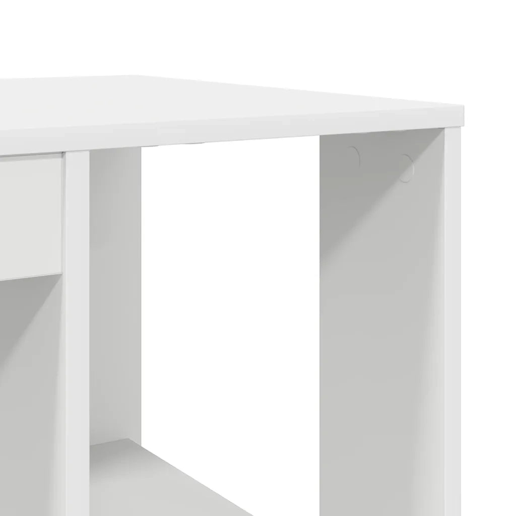 Scrivania Bianco 130 x 50.5 x 75 cm Legno multistrato 869498