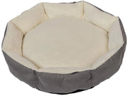 Letto per cani imbottito, Dimensioni M, 62 x 60 x 16 cm, Letto per cani ondulato con pelle artificiale, Lavabile in lavatrice