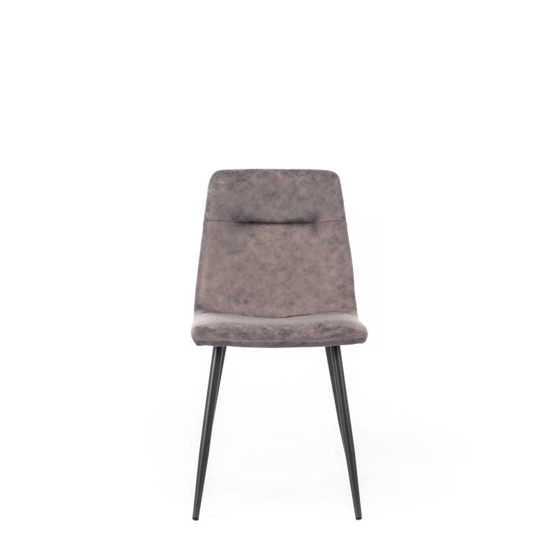 SEDIA IN SIMILPELLE Lea 48.5cm X 49cm H 88cm Stones