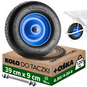 KADAX Kółka do taczek 4.00-8 Pneumatyczne 551033 K