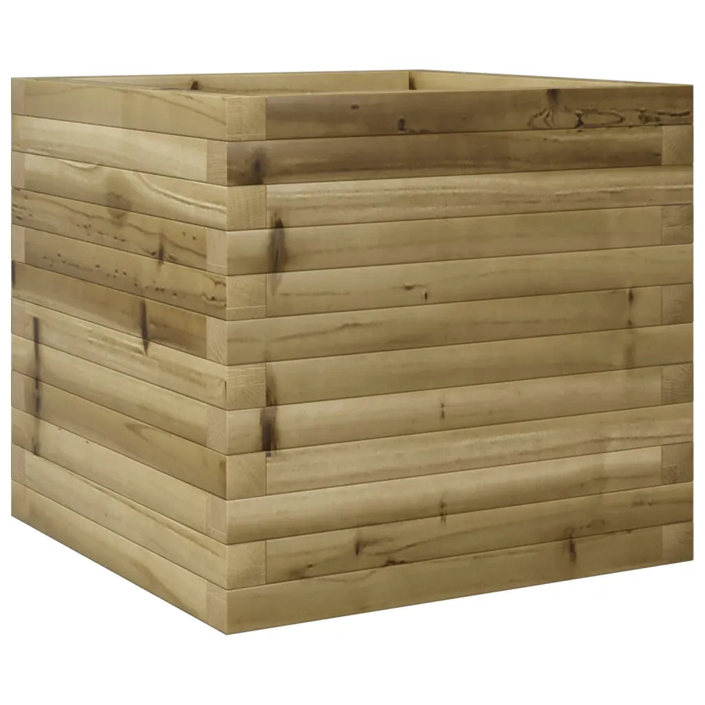 vidaXL Fioriera da Giardino 50x50x45,5 cm in Legno di Pino Impregnato