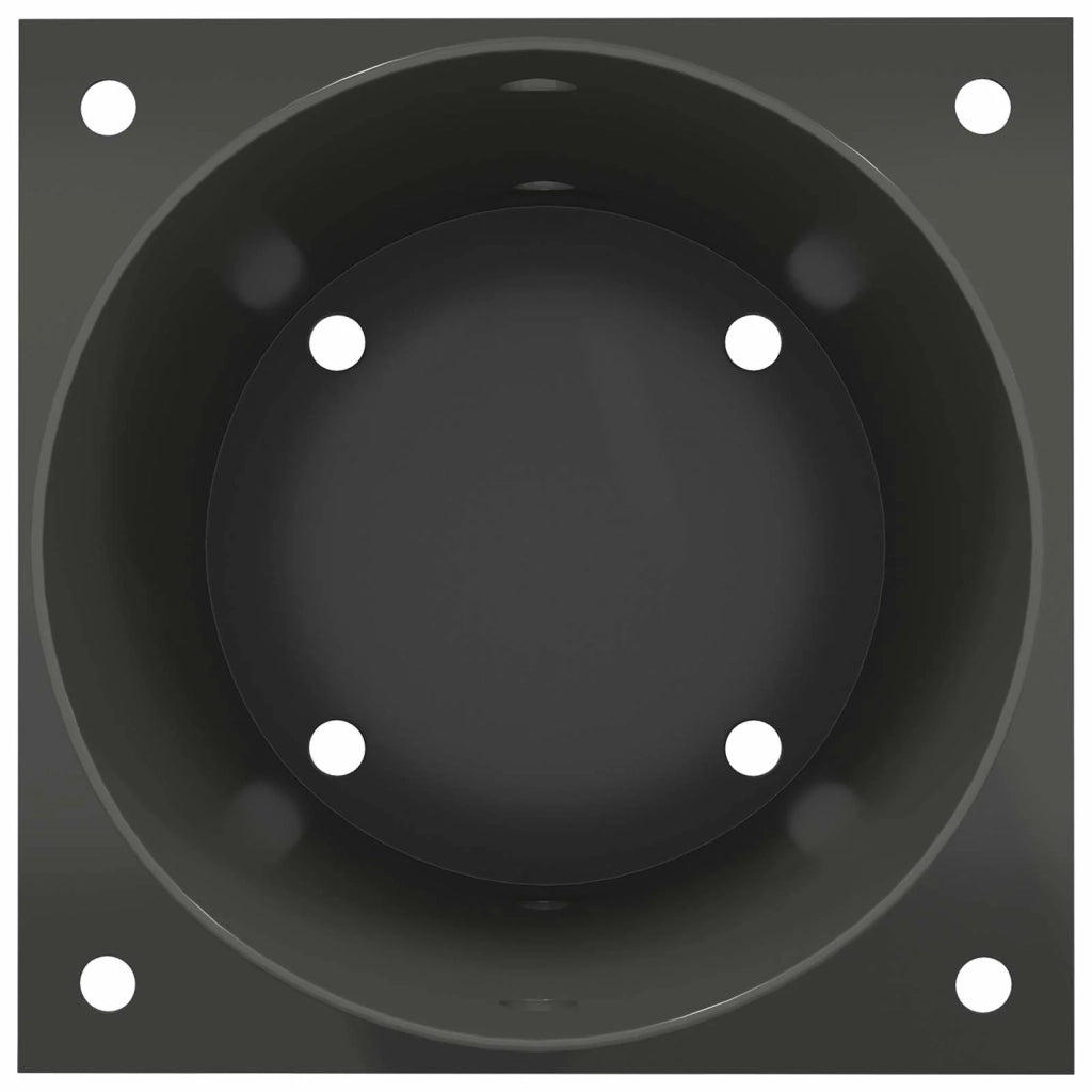 Ancora rotonda per terreno 4 pcs Antracite 18 x 18 x15 cm