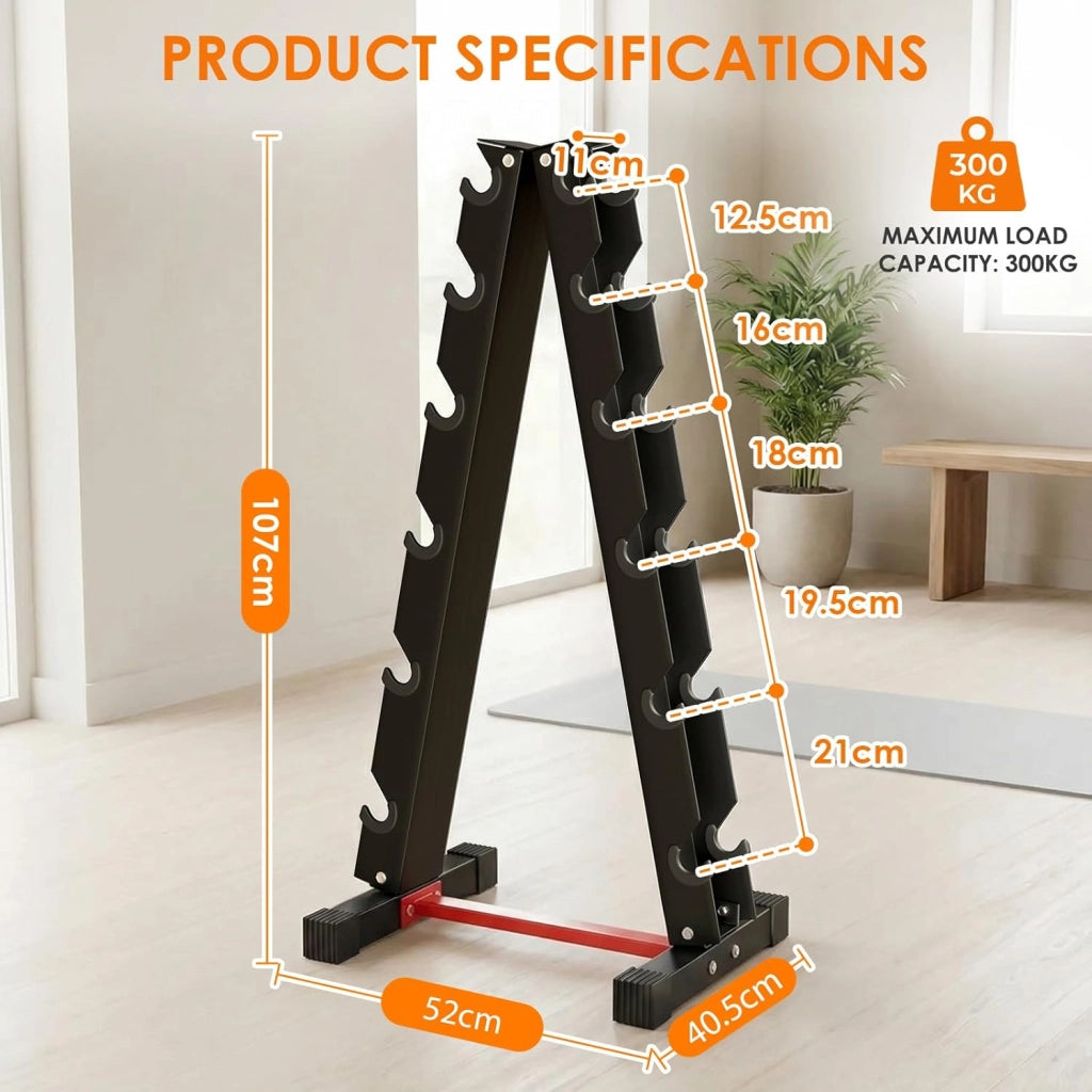 Manubri Rack Porta Pesi Supporto per pesi Palestra Casa Portata max: 300 kg (No Manubri)