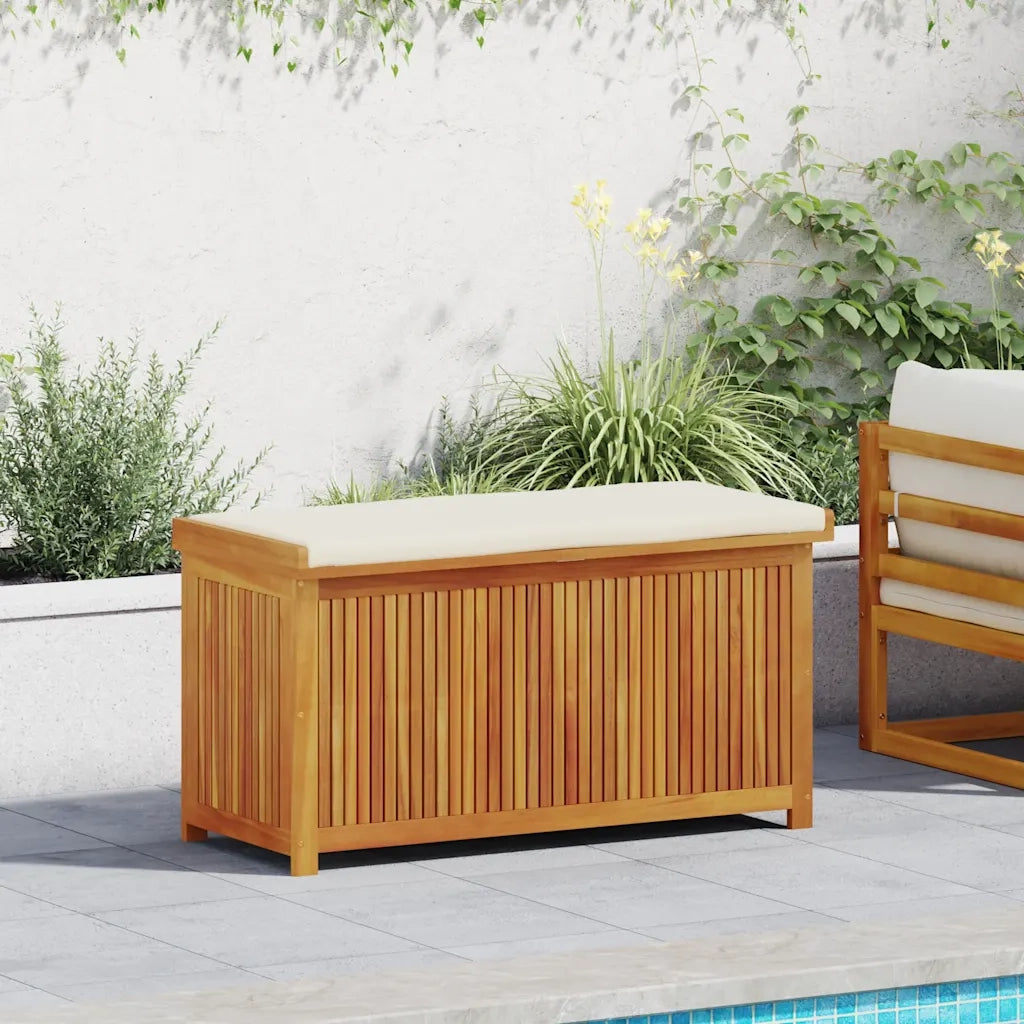 Scatola Cuscini da Esterno 113x50x60,5 cm Legno Massello Acacia 4106475