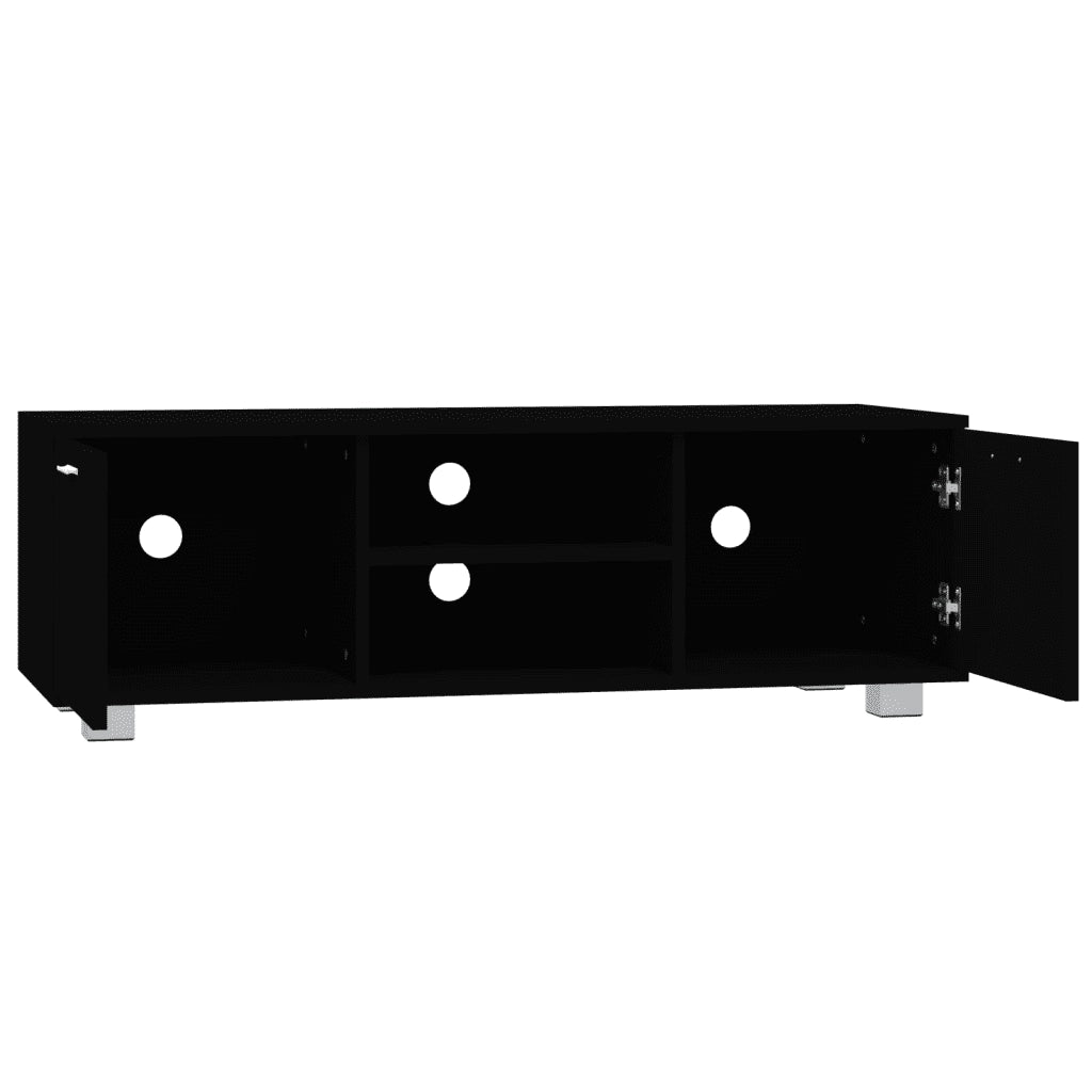 Mobile Porta TV-Credenza per TV Nero 120x40,5x35 cm in Legno Multistrato