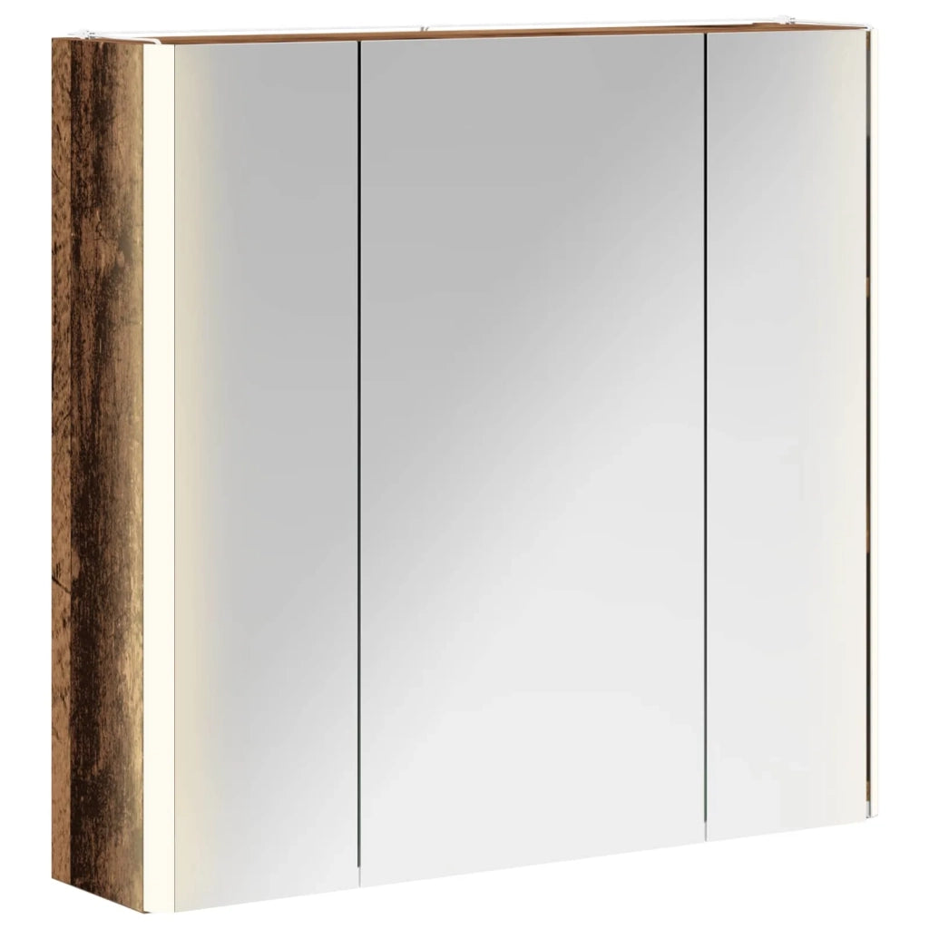 Mobiletto per specchio da bagno Legno vecchio 889253