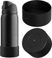 Supporto per bottiglia - Compatibile con FreeSip - Silicone - 2-Pack - Protezione per bottiglia - Nero - Antiscivolo - Adatto per bottiglie da 40oz.