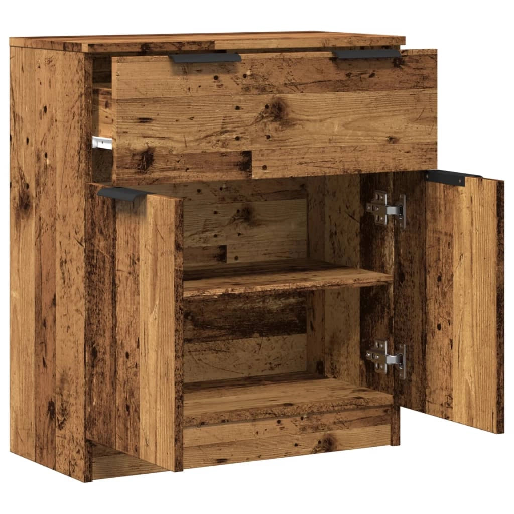 Buffet credenza cassettiera armadio mobile contenitore organizer cucina soggiorno salotto legno vecchio 60 x 30 x 70 cm legno ingegnerizzato marrone 02_0036605