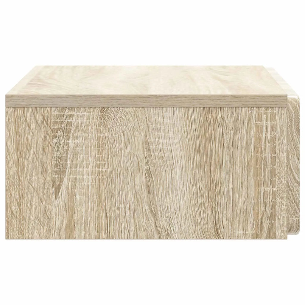 Tavolino da Parete Laterale Rovere Sonoma 59 x 34,5 x 17 cm