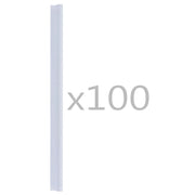 Clip per Strisce Recinzioni 100 pz in PVC Trasparente CFW7929207
