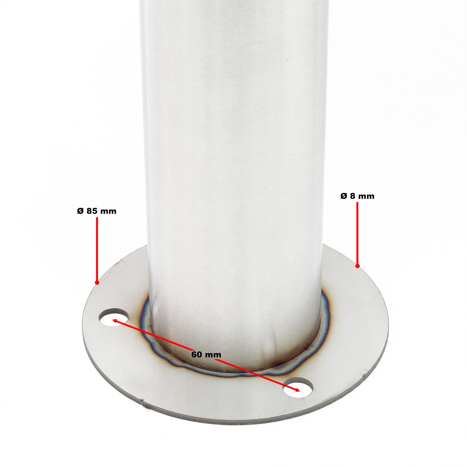 Cassetta postale condominiale autoportante, 8 posti, acciaio inox, 945 x 270 x 1500 mm, 2 moduli