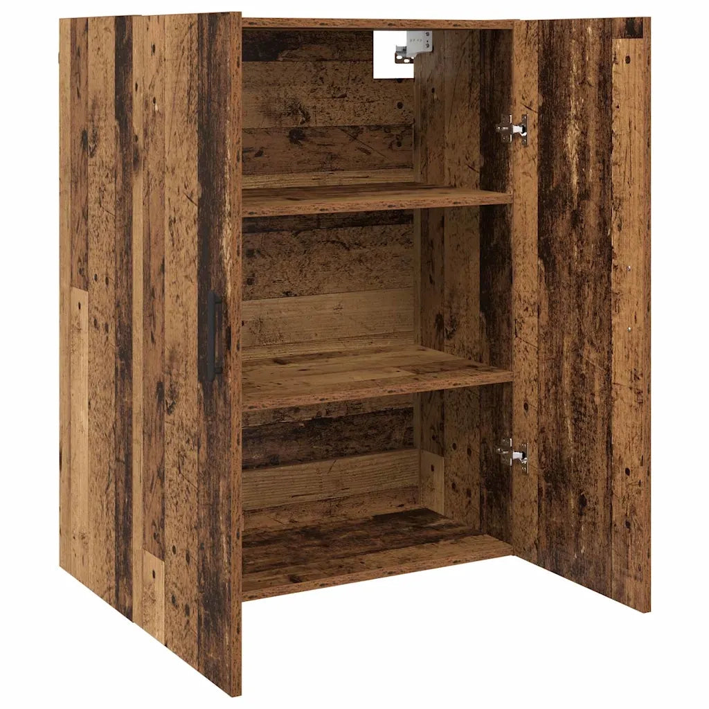 Mobiletto a muro 2 pcs Legno vecchio 69,5 x 34 x 90 cm