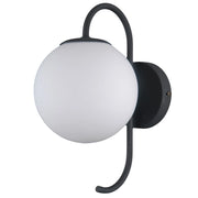 Applique Italux Gela LED industriale nera/bianca G9 5W