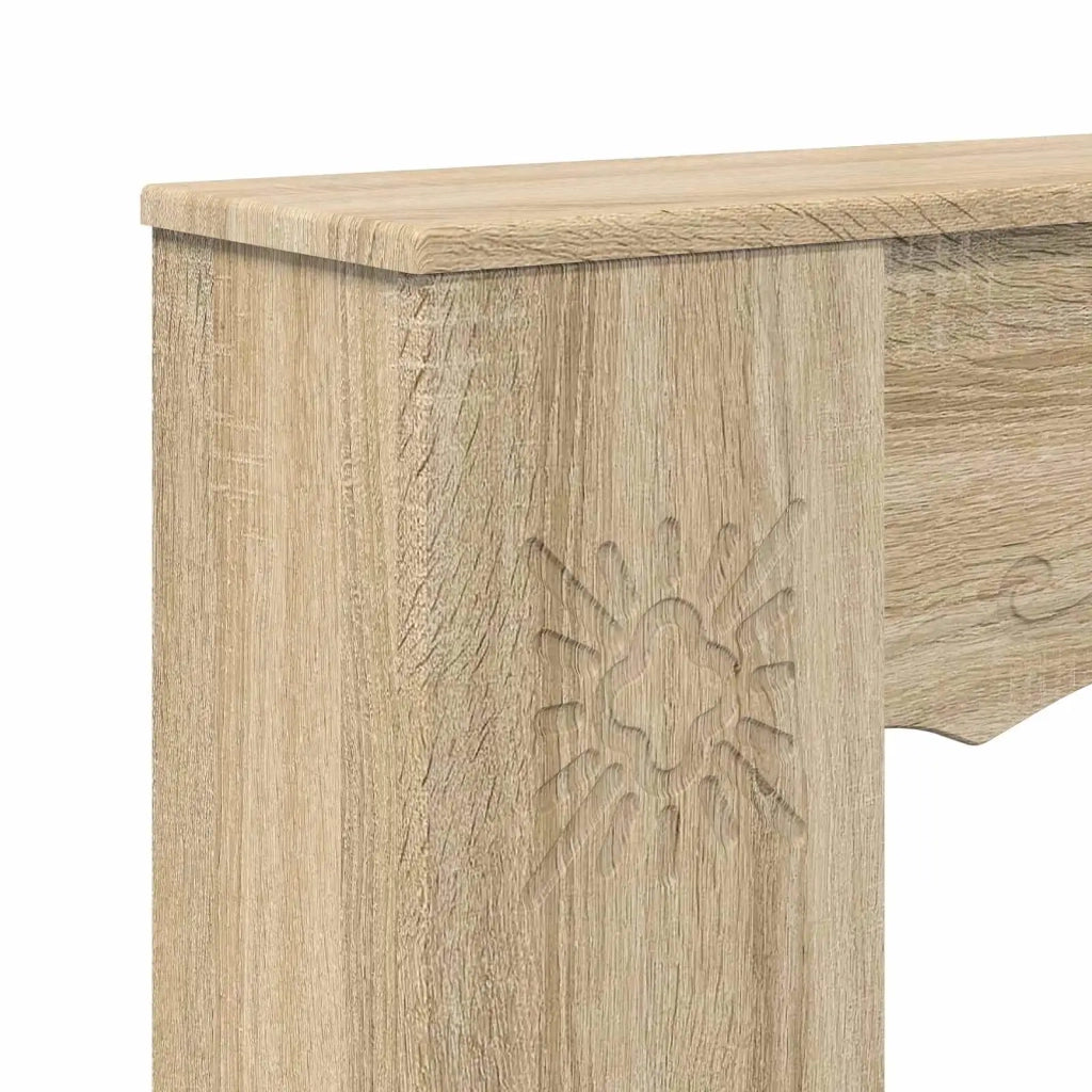 Cornice per camino Rovere Sonoma 102 x 20 x 102 cm 8006635