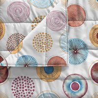 Trapuntino Estivo Matrimoniale in Microfibra 100 gr con Stampa Circle Basic