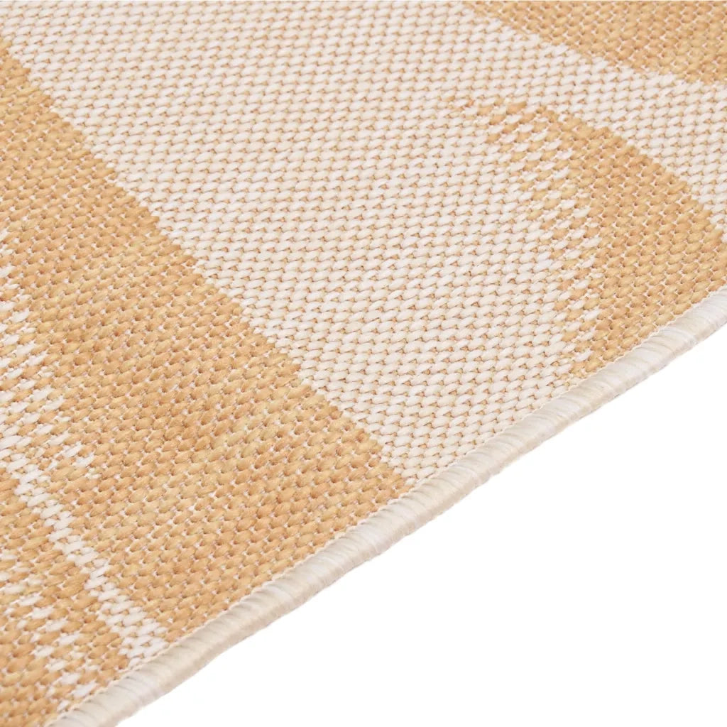 Tappeto da Esterni a Tessitura Piatta 140x200cm Motivo a Foglie cod mxl 62758