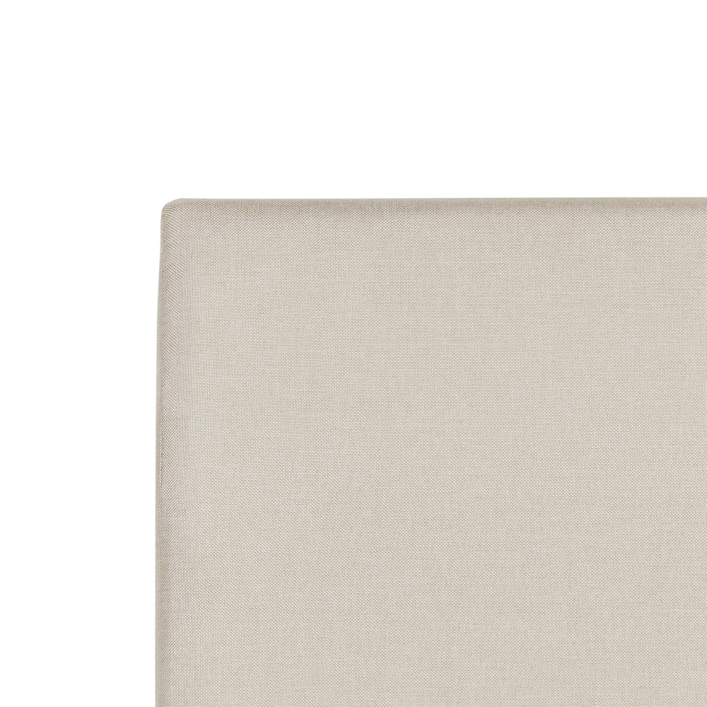 Struttura del letto Beige 140 x 200 cm 5 piedi contenitore con testiera