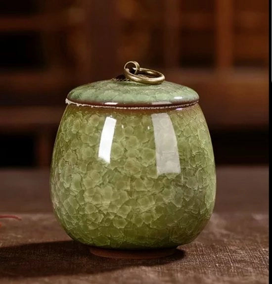 Mini Urna ceramica Verde 170ml