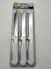 Kelama deluxe coltello da tavola bianco 6 pz