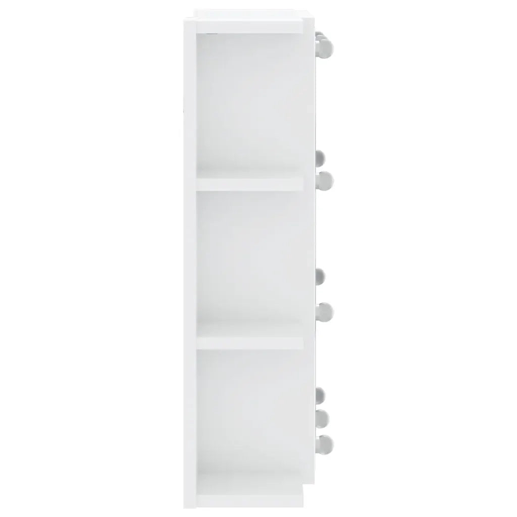 Mobile a Specchio con LED Bianco Lucido 70x16,5x60 cm cod mxl 77221