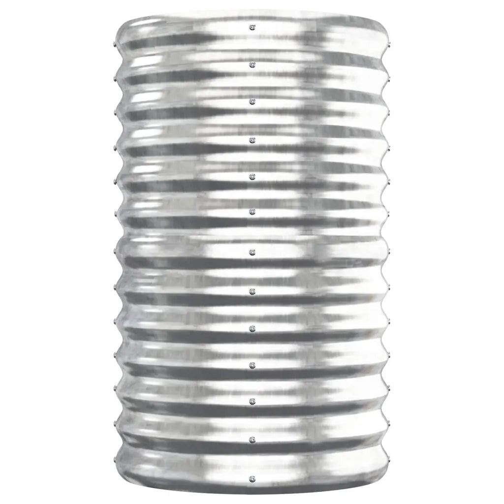 Letto Giardino Acciaio Verniciato a Polvere 152x40x68cm Argento