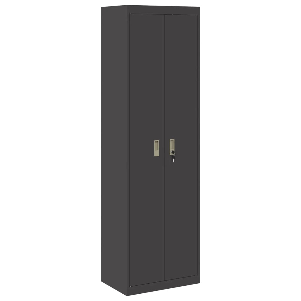 Armadio Nero 60 x 40 x 200 cm Acciaio