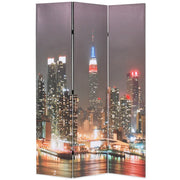 Paravento Pieghevole 120x170 cm Stampa New York di Notte cod mxl 75419
