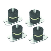 4 PZ ANTIVIBRANTI A PAVIMENTO CON PIASTRA- HxL 60x50 mm M10x22- DC- pezzi 1