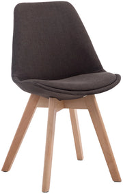 Sedia Borneo Tessuto V2 grigio scuro,natura