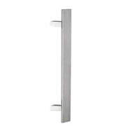 MANIGLIONE INOX INCLINATO 'OREGON' 40x10x500 mm, Inter. 300 mm - Colore Nero - 2 pezzi- FIMET MANIGLIE