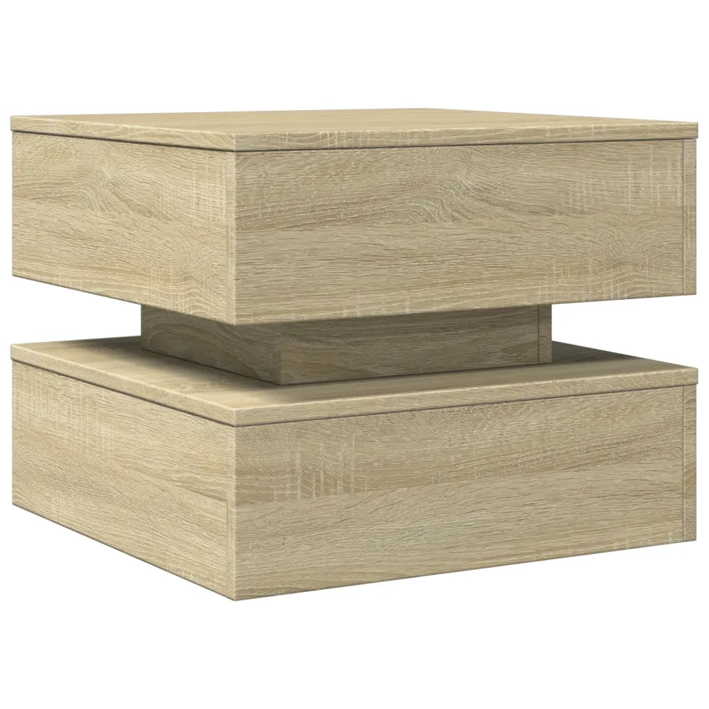Tavolino da Salotto Gambe in Metallo Rovere Sonoma 50x50x40 cm 839856