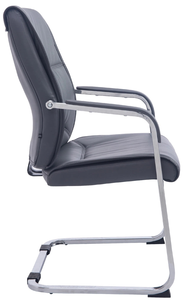 Sedia XL Anubis in similpelle grigio