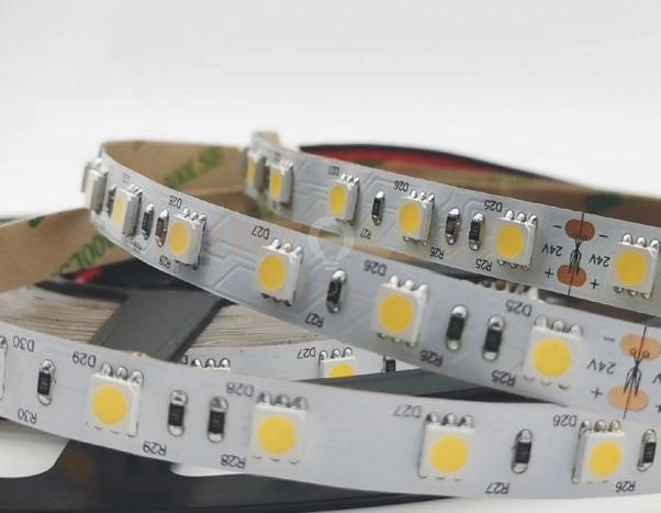 STRIP LED 5050 DC24V IN KAPTON 60 LED PER MT 14W PER MT 1314LM PER MT 6000K 1X500CM