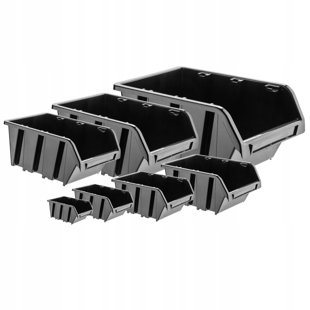 Set di 10 vassoi portaoggetti da officina KADAX, dimensioni 195x120 mm.