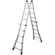 SCALA TELESCOPICA BRIKO BLU FACAL - ALLUMINIO H.CM 148/512 PIOLI 5+5