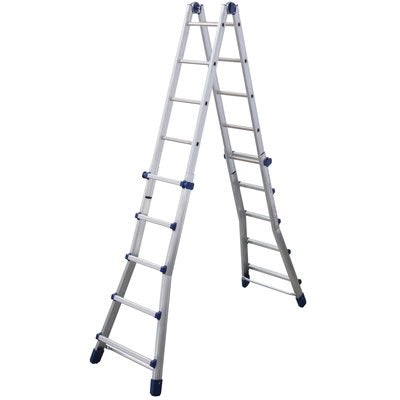 SCALA TELESCOPICA BRIKO BLU FACAL - ALLUMINIO H.CM 148/512 PIOLI 5+5