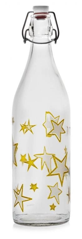 Bottiglia da Tavola Acqua in Vetro con Tappo Ermetico Astro 1 Litro