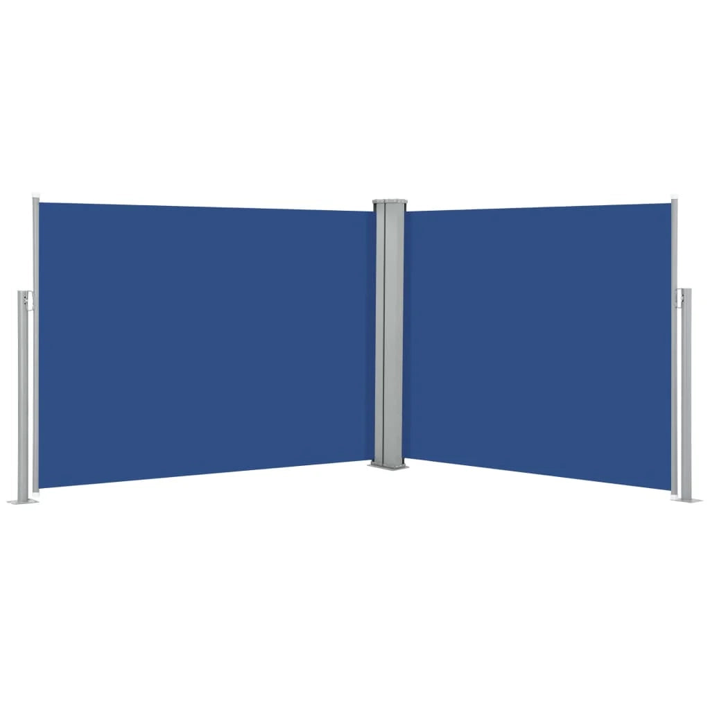Tenda da sole laterale retrattile/schermo privacy per patio giardino terrazza balcone 140 x 1000 cm blu 02_0007134