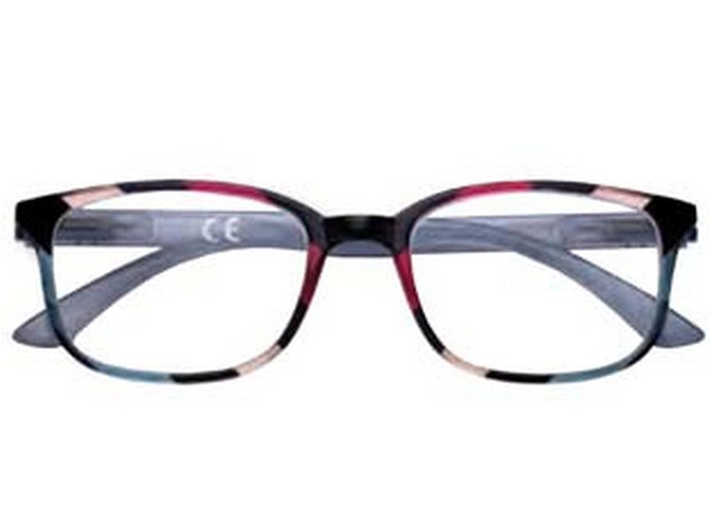 1pz occhiale lettura montatura policarbonato blu fantasia b26 diottrie +3,0 31z cod:ferx.fer434676